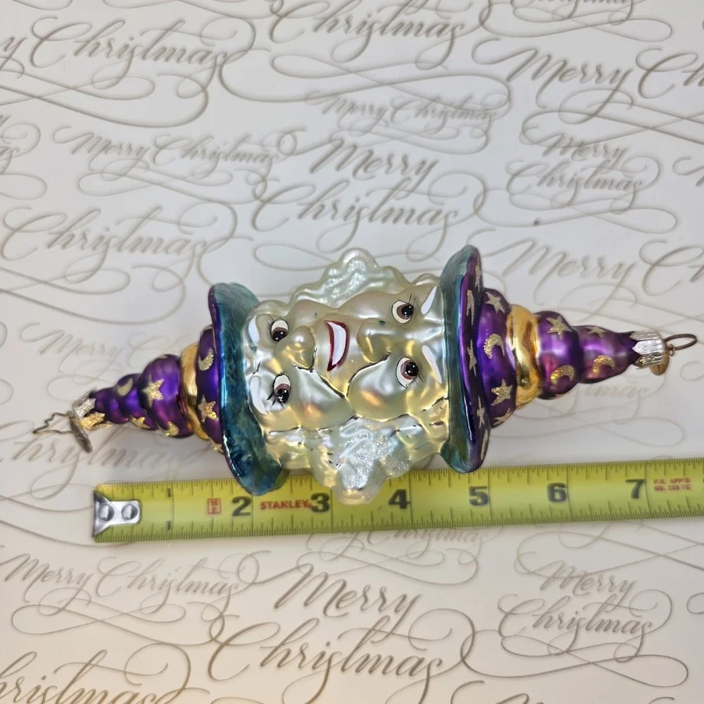 2000 Christopher Radko Good Witch Bad Witch Halloween Ornament 00-119-0 VTG 7